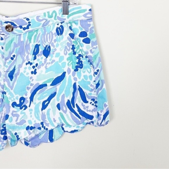 Lilly Pulitzer The Buttercup Scalloped Shorts Size 0 - Picture 5 of 11